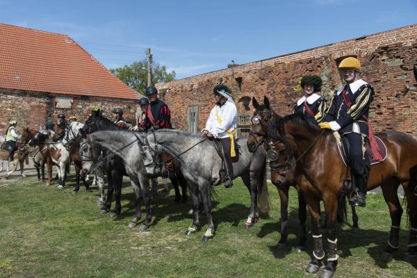Ride of Emperor Charles V at the Bleesern stud farm